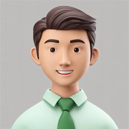 A Smiling Young Professional man  AI Image