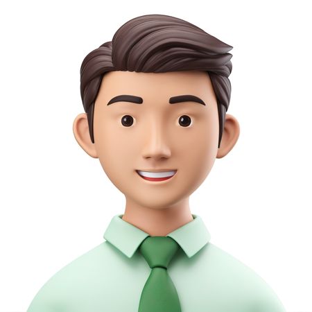 A Smiling Young Professional man  AI Image