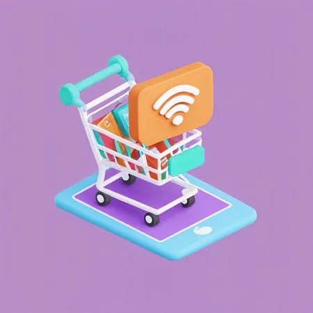 Shopping en ligne  Image IA