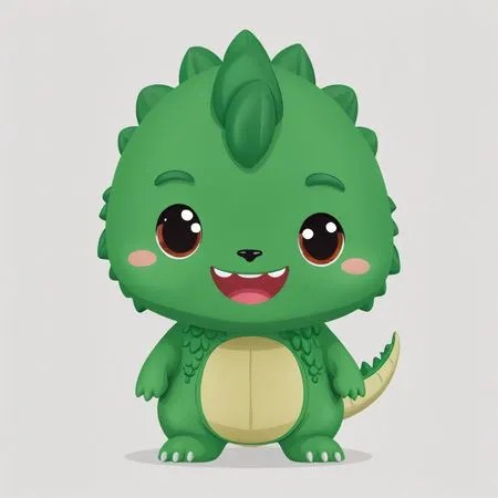 Adorable Dinosaur  AI Image