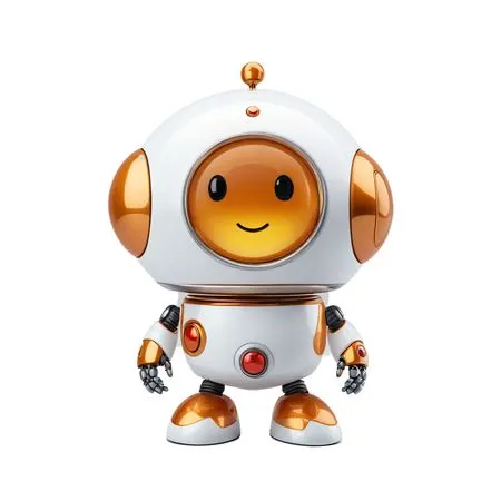 Adorable Robot With A Futuristic Design  AI Image