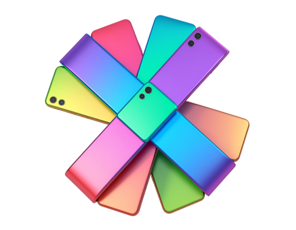 AI 折りたたみ式スマートフォン 画像
