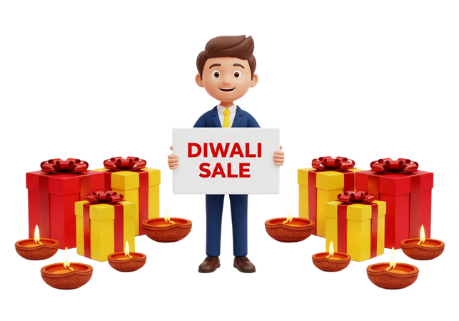 AI Abrace o espírito de Diwali com vendas festivas e presentes emocionantes Imagem
