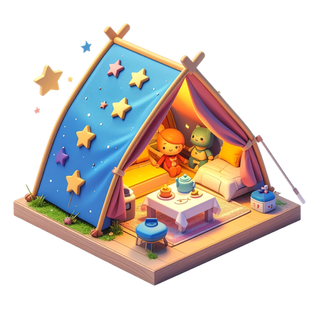 AI Acampamento sob as estrelas  Imagem