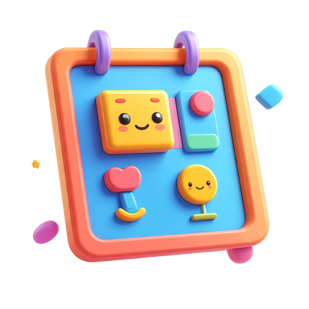 AI Activity Boards  3D Icon