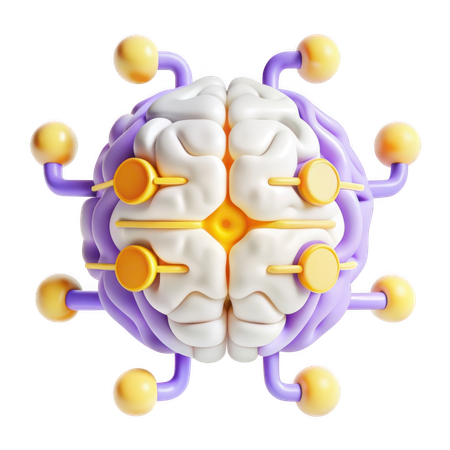 AI Ai Brain  3D Icon