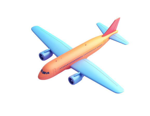 AI Airplane  3D Icon