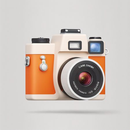 AI Appareil photo de style vintage  Image IA