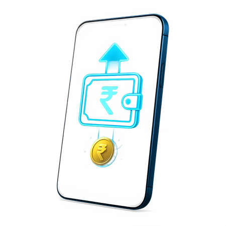 AI Application de portefeuille pour smartphone  Image IA