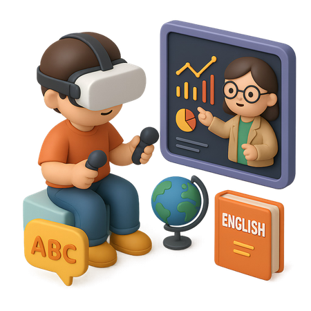 AI Aprendiz de idiomas en realidad virtual  Imagen