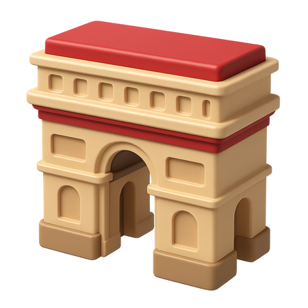 AI Arc de Triomphe  3D Icon