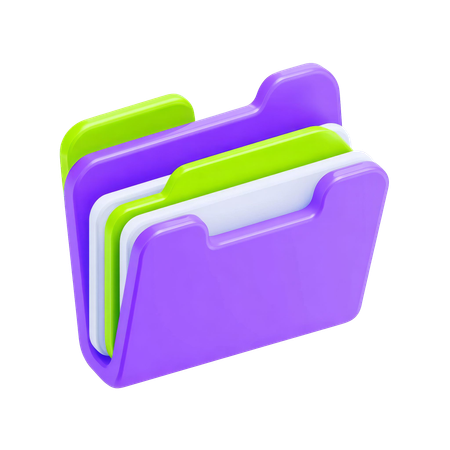 AI Archive Files  3D Icon