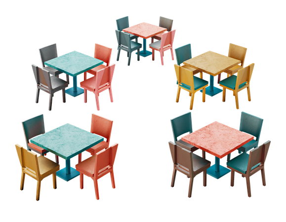 AI Área de refeições do restaurante  Imagem