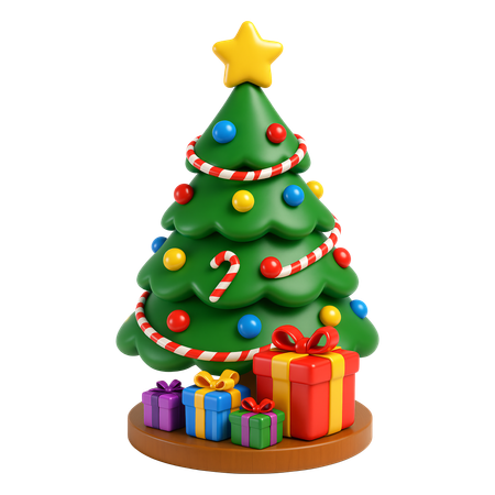 AI Árvore de Natal em suporte Imagem