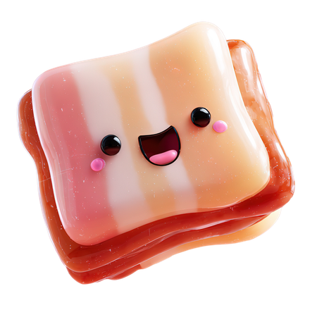 AI Bacon  3D Icon