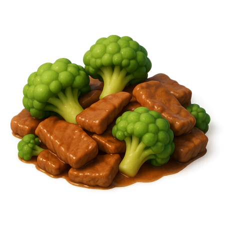 AI Beef and broccoli stir fry dish  3D Icon