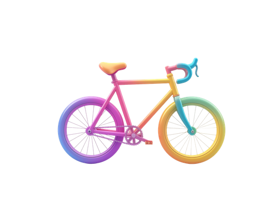 AI Bicycle  3D Icon