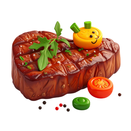 AI Bife com legumes Imagem