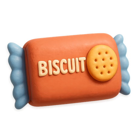 AI Biscoito embalado com rótulo Imagem