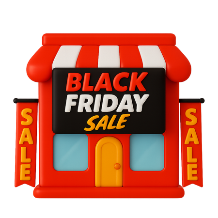 AI Black Friday sale shop  3D Icon
