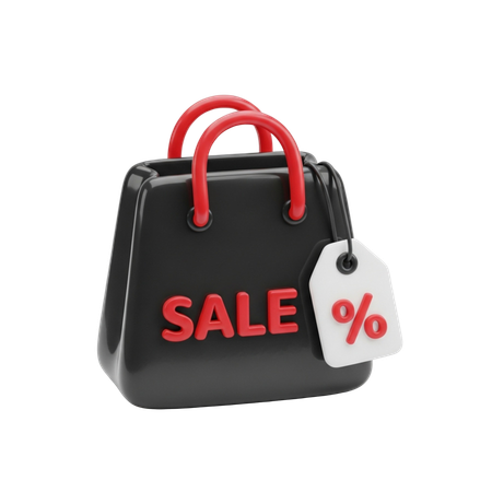 AI Black Friday Shopping  3D Icon
