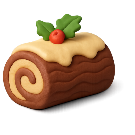 AI Bolo de chocolate natalino  Imagem