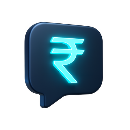 AI Bulle de discussion en roupies  Image IA