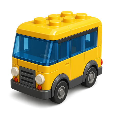 AI Bus  3D Icon