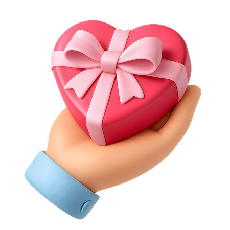 AI Caixa de presente em mãos  Imagem