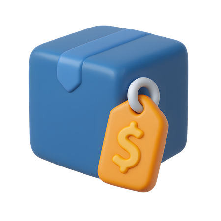 AI Caixa de produto com etiqueta de preço  Imagem