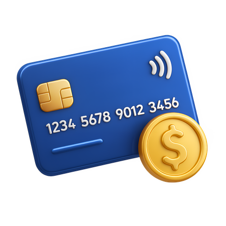 AI Cartão de crédito sem contato com moeda de dólar  Imagem