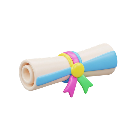 AI Certificate  3D Icon