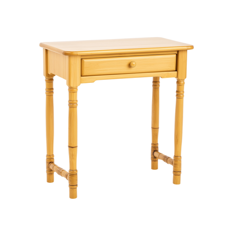 AI Classic wooden side table with turned legs  Icon