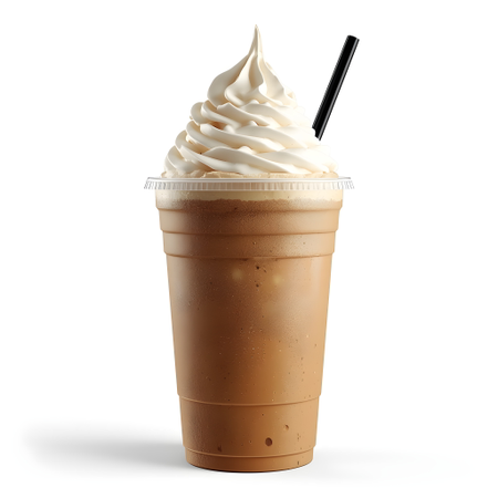 AI Coffee Frappe with Whipped Cream  3D Icon