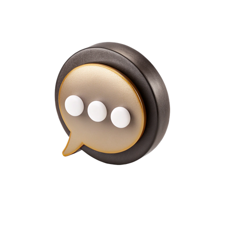 AI Comment  3D Icon
