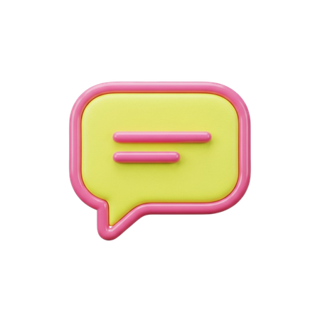 AI Comment  3D Icon