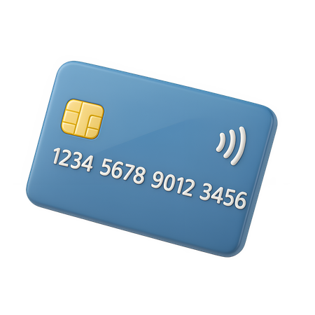 AI Contactless Credit Card  3D Icon