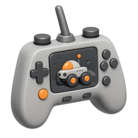 AI Contrôleur de rover lunaire 3D Illustration