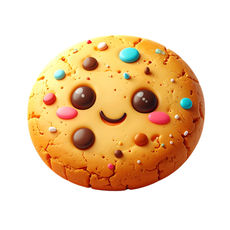 AI Cookie  3D Icon