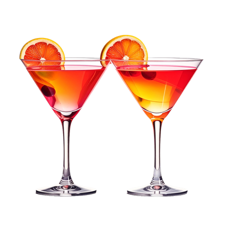 AI Copos de coquetel  Imagem