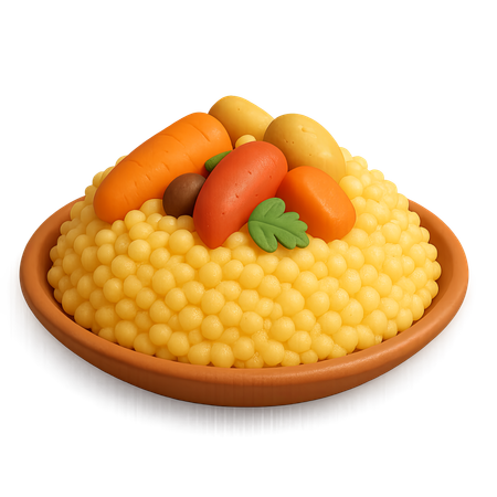 AI Couscous Bowl  3D Icon