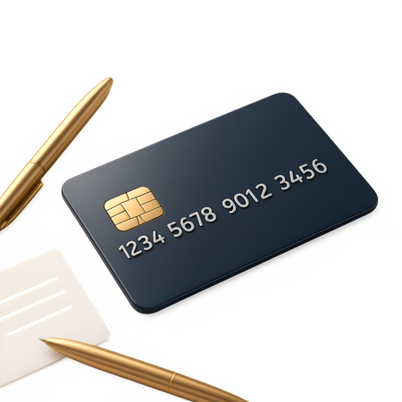 AI Credit Card  3D Icon