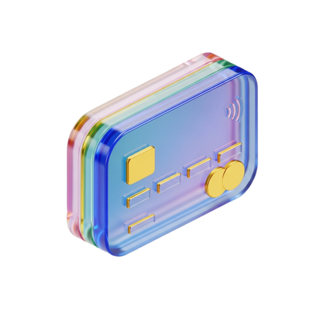 AI Credit Card  for Finance and Payments  3D Icon