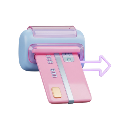 AI Credit Card Swipe  3D Icon