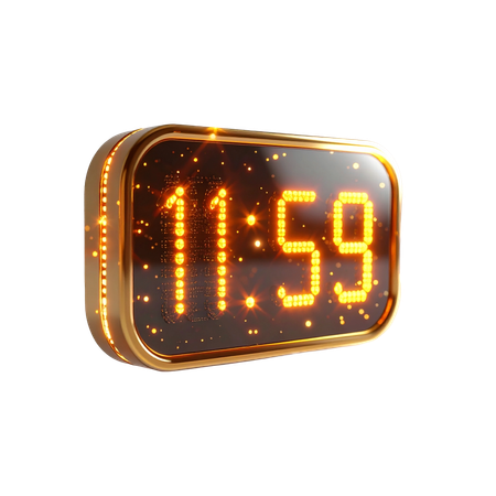 AI Cronômetro digital de contagem regressiva mostrando -11-59  Imagem