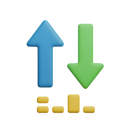 AI Data Transfer  3D Icon