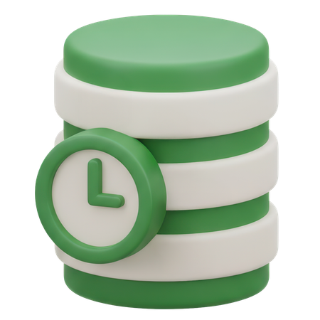 AI Database History 3D Icon