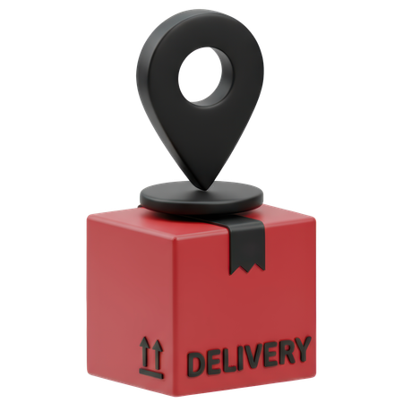 AI Delivery location  3D Icon