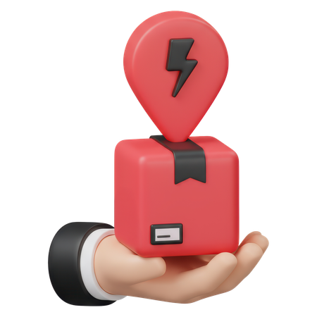 AI Delivery location  3D Icon