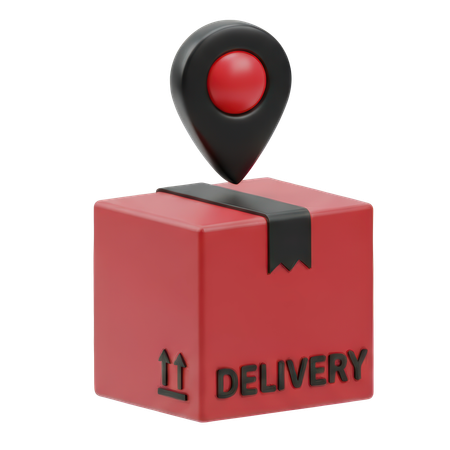 AI Delivery location  3D Icon